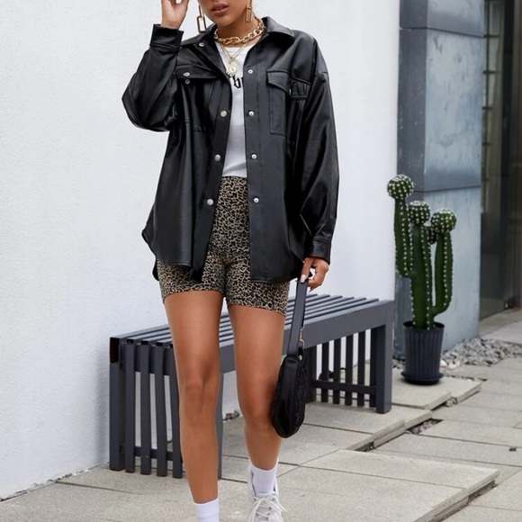 Faux leather coat - Picture 1 of 4